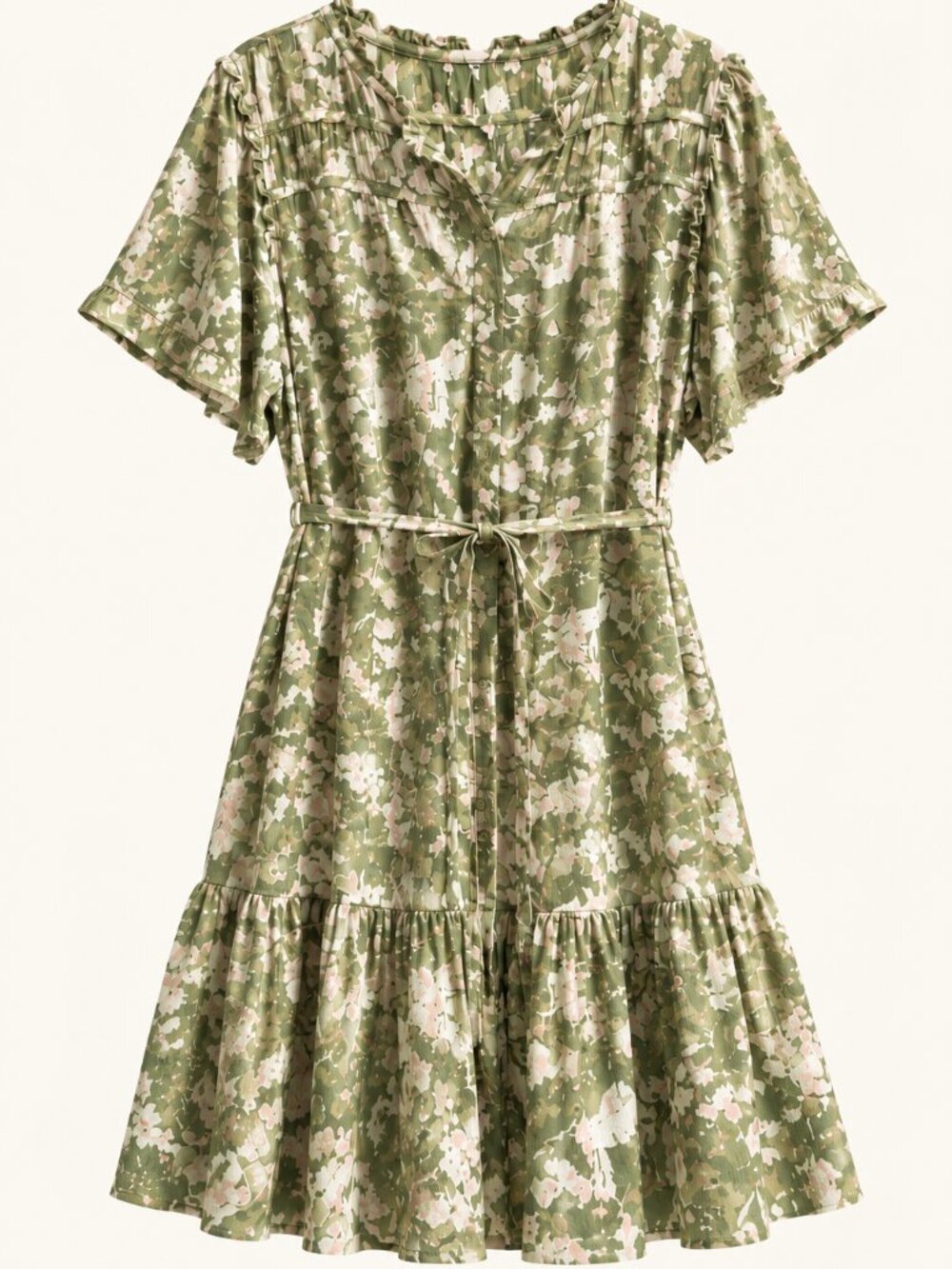 FAT FACE Floral Tiered Midi Dress